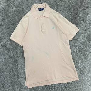 FRED PERRY フレッドペリー ポロシャツ 半袖シャツ サイズM ピンク メンズ トップス 最落なし （I20）
