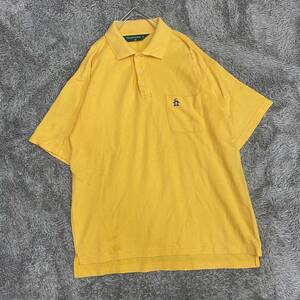 Munsingwear マンシングウェア ポロシャツ 半袖シャツ サイズM イエロー 黄色 メンズ トップス 最落なし （I20）