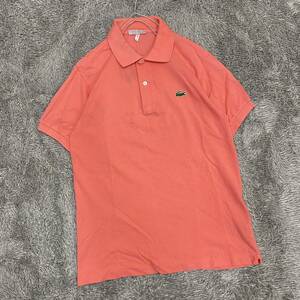 LACOSTE ラコステ ポロシャツ 半袖シャツ サイズ3 ピンク メンズ トップス 最落なし （M20）