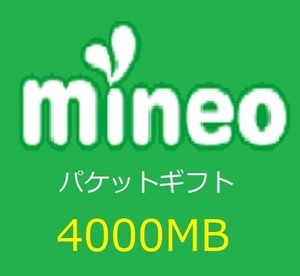 マイネオ (mineo) パケットギフト　4GB (4000MB)　　即決