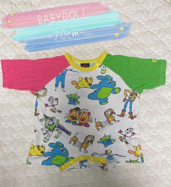 BABYDOLL ロンパース Tシャツ トイストーリー 半袖