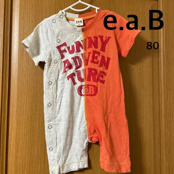 【e.a.B】ロンパース 半袖 子供服 ベビー服 80cm