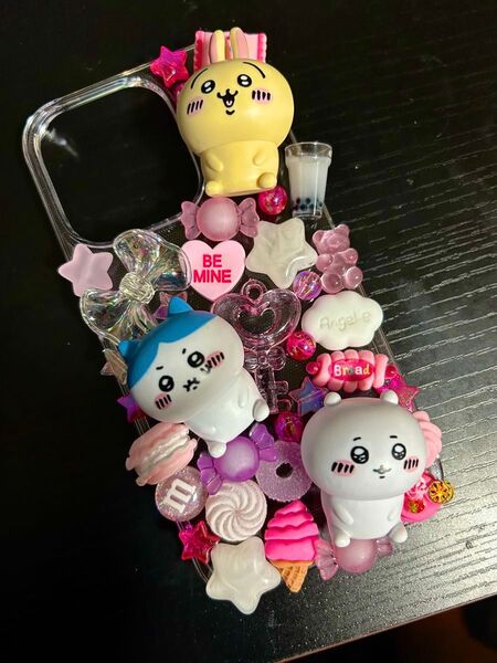 iphone ケース デコ電 ちいかわ