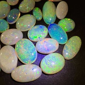 ☆天然オパール31点おまとめ 100ct☆J約20g ルース 裸石 宝石 ジュエリー jewelry opal 遊色 ②