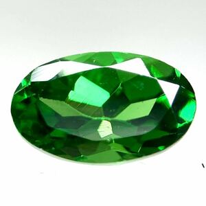 希少！☆天然グロッシュラライトガーネット0.348ct☆J約5.0×3.1mm ルース 裸石 宝石 ジュエリー jewelry green garnet BA8-BA8