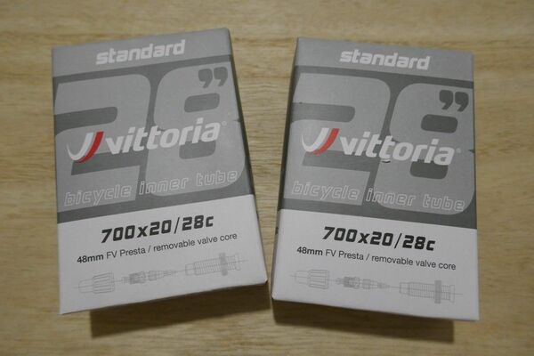 VITTORIA ヴィットリア スタンダード チューブ RVC 700×20-28C 仏式 48㎜　2本セット
