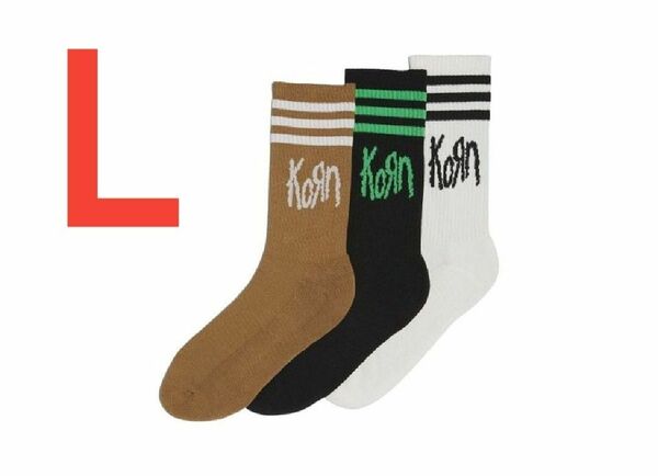 adidas KORN ソックス Lサイズ 靴下 アディダス コーン