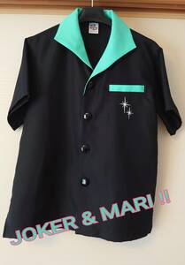 JOKER & MARI men's shirt S rockabilly ROCKABILLY cream soda Joker and Mali all ti-z