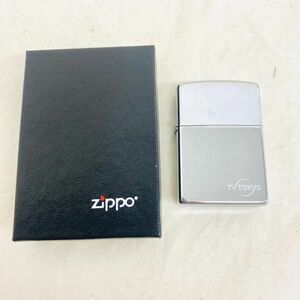 D624-H15-3229▲ Zippo ジッポ ライター オイルライター TV TOKYO BRADFORD 箱有 火花あり