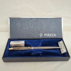 D310-H25-217◎ PARKER パーカー ボールペン STERLING SILVER スターリングシルバー 文房具 箱有