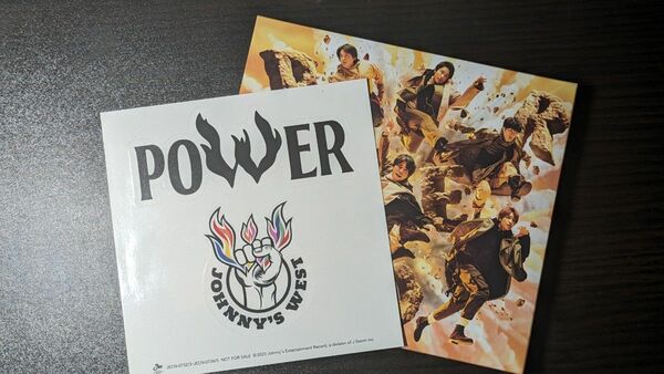  ジャニーズWEST POWER 初回盤A CD DVD　ステッカー付