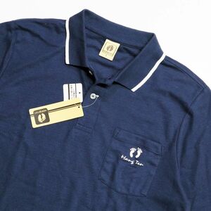 * стоимость доставки 390 иен возможность товар рукоятка тонн HANGTEN Golf GOLF новый товар мужской простой рубашка-поло с коротким рукавом темно-синий M размер [SM391-BL5-M] один три .*QWER*