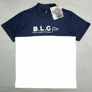 ●送料390円可能商品 ボギーラウンジ ゴルフ EVEN BOGEY LOUNGE GOLF 新品 メンズ 半袖 Tシャツ 紺 Mサイズ[3A10122BG-67-M]一 三 壱★QWER