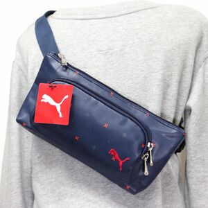 ★プーマ ゴルフ PUMA GOLF 新品 ボタニカル ボディバッグ ウエストバッグ ポーチ 鞄 BAG かばん バッグ 紺 [867624021N] 六★QWER★