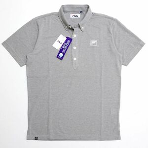 ●送料390円可能商品 フィラ ゴルフ FILA GOLF 新品 メンズ 速乾 半袖 ボタンダウン ポロシャツ [749649GBK1N-M]一 三 壱★QWER