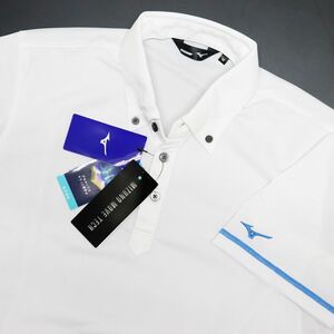 ●送料390円可能商品 ミズノ ゴルフ MIZUNO GOLF 新品 メンズ 吸汗速乾 ボタンダウン ポロシャツ [52JA905201-XL]一 三 参★QWER QQAA-20