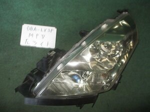 9kurudepa H19年 MPV DBA-LY3P 後期 左 ヘッド ランプ ライト L208-51-041G ＨＩＤ STANLEY P5156 [ZNo:03003368]