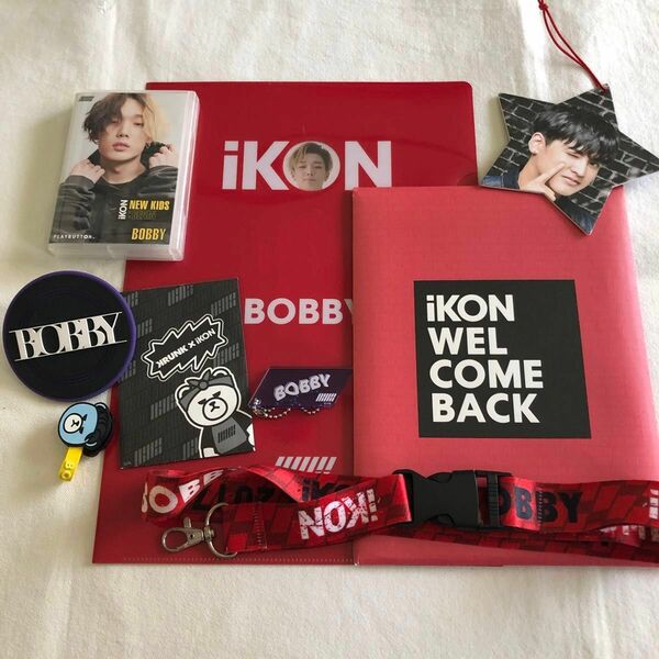 IKON バビ セット ネックストラップ キーホルダー 刺繍ステッカー 