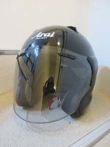 □1000円～未使用 Arai アライ MZ-F XO ジェットヘルメット　グラスブラック 　63-64㎝