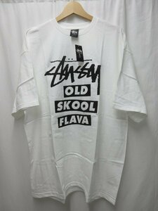 □1000円～ 未使用 ステューシー STUSSY OLD SKOOL FLAVA オールドスクール Tシャツ　メキシコ製 サイズXL