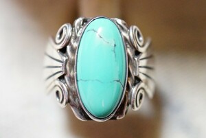 50 turquoise ring ring Vintage accessory antique natural stone color stone gem color stone turquoise ornament 