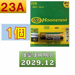 23A 12V alkali battery 1 piece use recommendation time limit 2029 year 12 month at