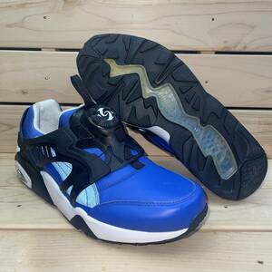 1円 スタート プーマ 29cm トリノミック ディスク ブレイズ レザー ブルー ホワイト 税込定価19800円 PUMA TRINOMIC DISC BLAZE LEATHER