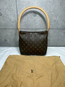 ● 【1円スタート】LOUIS VUITTON ルイヴィトン　ルーピング モノグラム ワンショルダーバッグ　ヴィンテージ