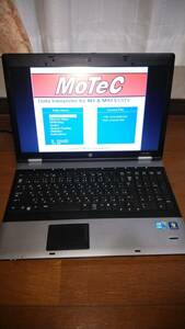 【訳ありお得】モーテック(MOTEC)M4&M48セッティング用パソコン（HP 6550b、ACアダプター付属）