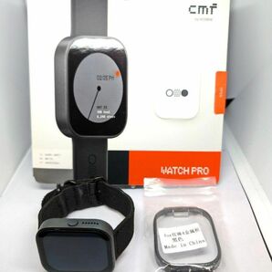 【純正バンド未使用+社外バンド+社外ケース付】CMF Watch Pro