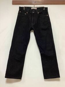 T-1225 Levi's Levi's 505 black Denim pants black jeans W33resoto made 