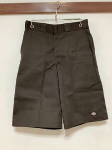 T-1256 Dickies ディッキーズ カラーハーフパンツ W30 ブラウン Loose Fit ルーズフィット 半パン ショートパンツ メキシコ製 