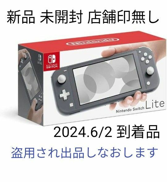 Nintendo Switch Lite グレー　任天堂 スイッチ ライト 本体 グレー 店舗印無し