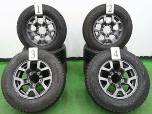 4本 スズキ ジムニー シエラ JB74W 純正 15インチ 5.5J +5 5H 139.7 スタッドレス ヨコハマ アイスガード G075 2022年 195/80R15 SUZUKI