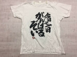 アニメ 漫画 NEW GAME! 青葉の 今日も一日がんばるぞい 半袖Tシャツ カットソー メンズ 白