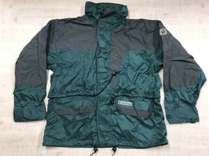  Jack Wolfskin Jack Wolfskin retro outdoor mountain jacket men's lining mesh Taiwan made nylon 100% S green / gray 