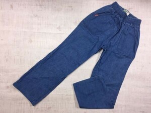 texwood アメカジ レトロ オールド 70s 古着 サーフ ヒッピー イージー デニム パンツ ボトムス レディース コットン100% 15/16 青