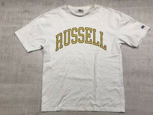 RUSSELL ATHLETIC ラッセルアスレティック アメカジ スポーツ カレッジ 半袖Tシャツ カットソー メンズ M 白