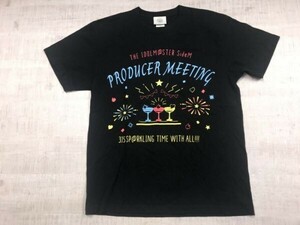 THE IDOLM@STER アイドルマスター SideM PRODUCER MEETING 2019 アニメ グッズ 半袖Tシャツ カットソー L 黒