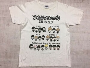 カミングコウベ COMING KOBE 2016 フェス イベント サンリオ Sanrio コラボ 半袖Tシャツ メンズ 日本限定 S 白 アルカラ