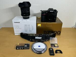 ★ Nikon D7200 ボティー（シャッター数少ない）＆　TAMRON 10-24mm F/3.5-4.5 Di II VC HLD (Model B023)　アクセサリー多数サービス ★
