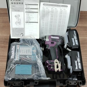 マキタ 　Makita　TD173DGXAP　 充電インパクトドライバ　 18V パープル 　セット品(本体・BL1860B×2個・充電器) 　コードレス 