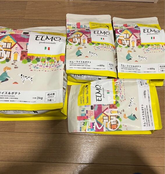 ドッグフード エルモ 3kg×１袋と800g×3袋 ELMO