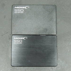 【2台まとめ売り/検品済み】HIDISC SSD 120GB HDSSD120GJP3 (使用時間：308h・7423h) 管理:セ-30