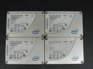【4台まとめ売り/検品済み】Intel SSD 120GB SSDSC2CT120A3 (使用時間：621h・5518h・21125h・64617h) 管理:セ-91
