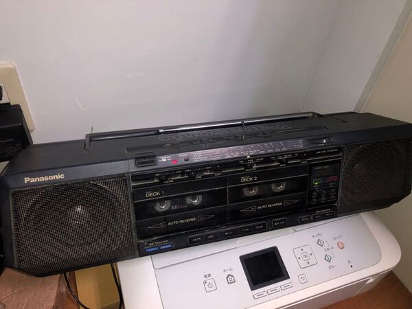 YP0611 Panasonic ダブルカセットラジカセ RX-FW38
