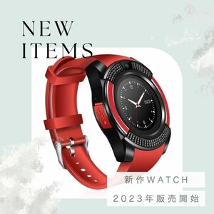  digital wristwatch popular new product smart watch red Bluetooth topic 