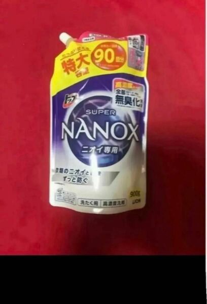 トップ スーパーナノックス ニオイ専用 抗菌 高濃度 洗濯洗剤 液体 900g×1