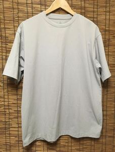 ■無印良品 MUJI / UVカット 吸汗速乾半袖Tシャツ グレー L 試着のみ