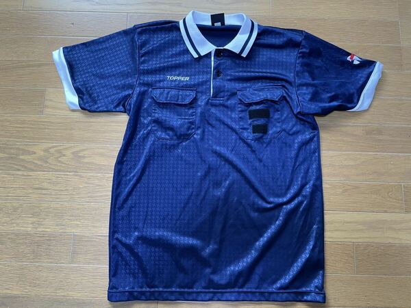 TOPPER サッカー　レフリーシャツ　貴重ネイビーカラー　L Lサイズ